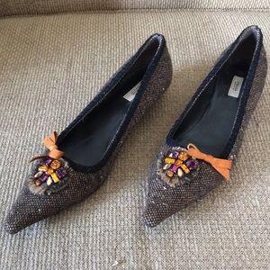 Prada tweed kitten heels-sz 37.5